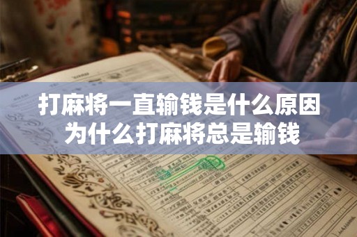 打麻将一直输钱是什么原因 为什么打麻将总是输钱
