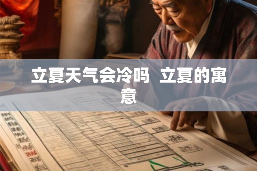 立夏天气会冷吗  立夏的寓意