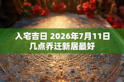 入宅吉日 2026年7月11日几点乔迁新居最好