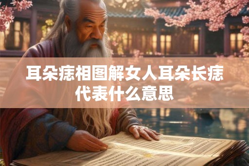 耳朵痣相图解女人耳朵长痣代表什么意思 耳朵痣相图解女人耳朵长痣代表什么意思