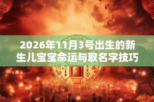 2026年11月3号出生的新生儿宝宝命运与取名字技巧解析