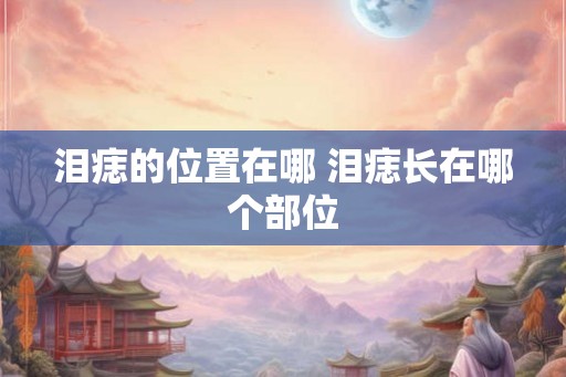 泪痣的位置在哪 泪痣长在哪个部位