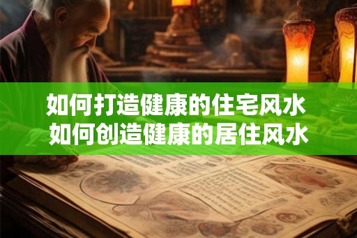 如何打造健康的住宅风水 如何创造健康的居住风水