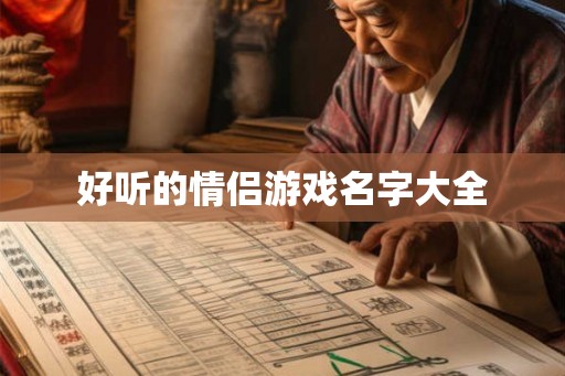 好听的情侣游戏名字大全