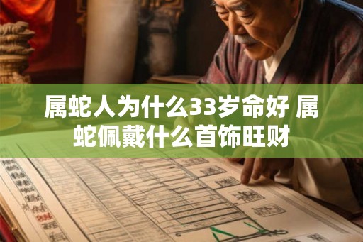 属蛇人为什么33岁命好 属蛇佩戴什么首饰旺财