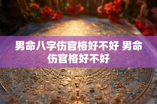 男命八字伤官格好不好 男命伤官格好不好
