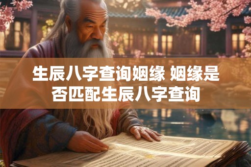 生辰八字查询姻缘 姻缘是否匹配生辰八字查询