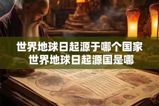 世界地球日起源于哪个国家 世界地球日起源国是哪