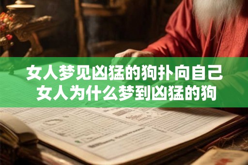 女人梦见凶猛的狗扑向自己 女人为什么梦到凶猛的狗扑向自己