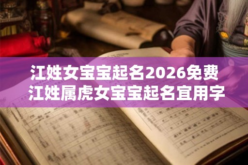 江姓女宝宝起名2026免费 江姓属虎女宝宝起名宜用字