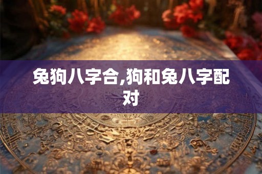 兔狗八字合,狗和兔八字配对