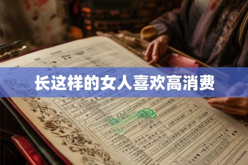 长这样的女人喜欢高消费