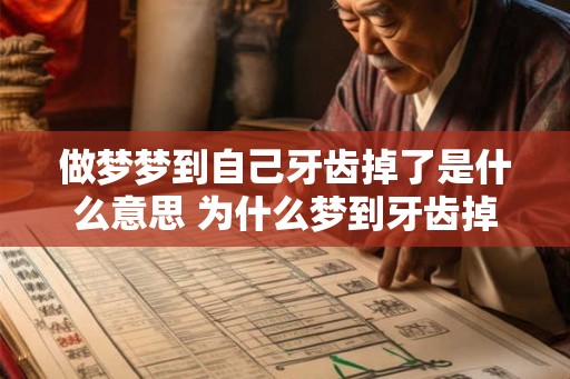 做梦梦到自己牙齿掉了是什么意思 为什么梦到牙齿掉了 做梦梦到自己牙齿掉了是什么意思 为什么梦到牙齿掉了