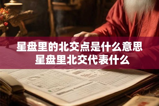 星盘里的北交点是什么意思  星盘里北交代表什么