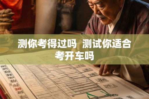 测你考得过吗  测试你适合考开车吗