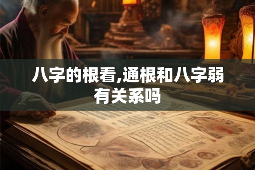 八字的根看,通根和八字弱有关系吗