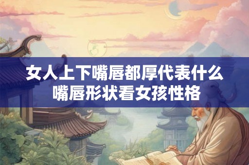 女人上下嘴唇都厚代表什么 嘴唇形状看女孩性格 女人上下嘴唇都厚代表什么 嘴唇形状看女孩性格