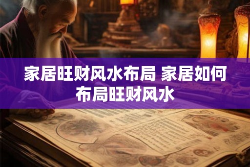 家居旺财风水布局 家居如何布局旺财风水