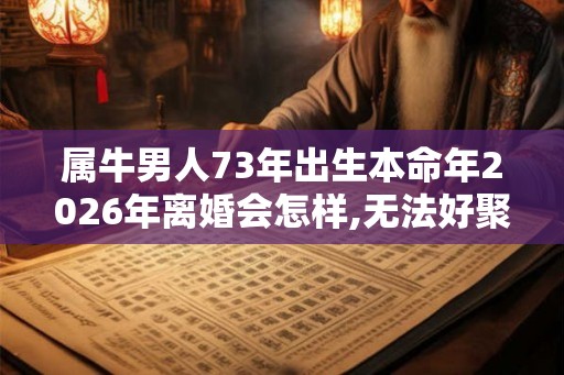 属牛男人73年出生本命年2026年离婚会怎样,无法好聚好散