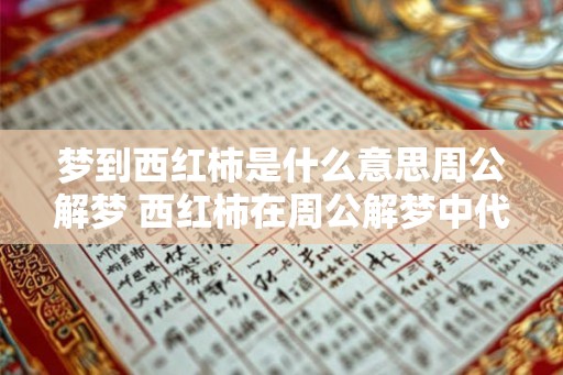 梦到西红柿是什么意思周公解梦 西红柿在周公解梦中代表什么 梦到西红柿是什么意思周公解梦 西红柿在周公解梦中代表什么