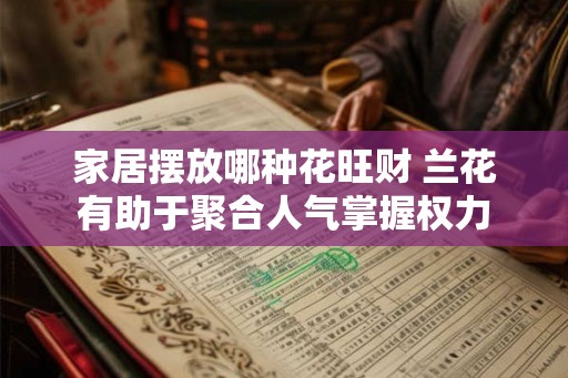 家居摆放哪种花旺财 兰花有助于聚合人气掌握权力