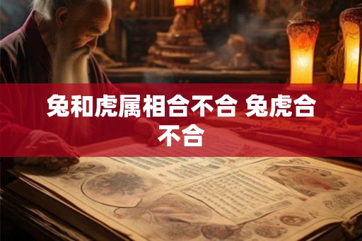 兔和虎属相合不合 兔虎合不合