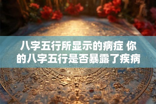 八字五行所显示的病症 你的八字五行是否暴露了疾病