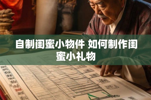 自制闺蜜小物件 如何制作闺蜜小礼物
