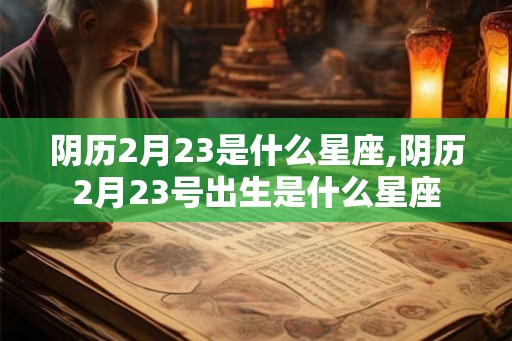 阴历2月23是什么星座,阴历2月23号出生是什么星座