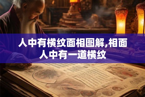 人中有横纹面相图解,相面人中有一道横纹