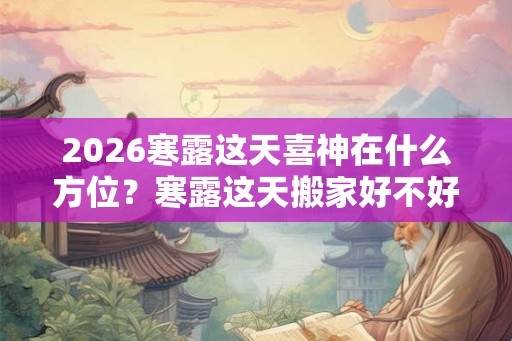 2026寒露这天喜神在什么方位？寒露这天搬家好不好？