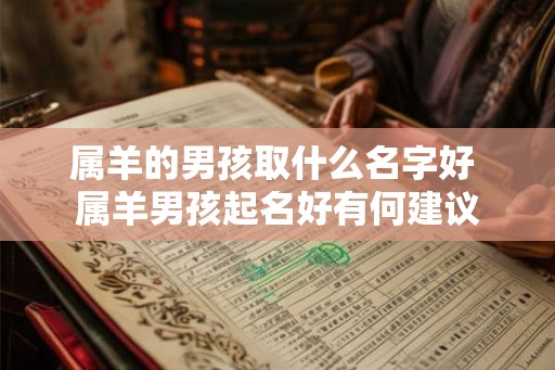 属羊的男孩取什么名字好 属羊男孩起名好有何建议
