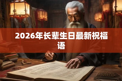 2026年长辈生日最新祝福语