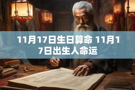 11月17日生日算命 11月17日出生人命运 11月17日生日算命 11月17日出生人命运