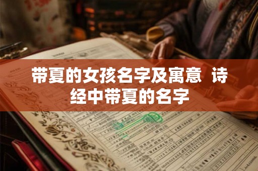 带夏的女孩名字及寓意  诗经中带夏的名字