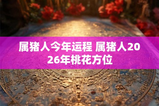 属猪人今年运程 属猪人2026年桃花方位