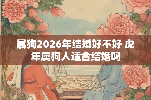 属狗2026年结婚好不好 虎年属狗人适合结婚吗