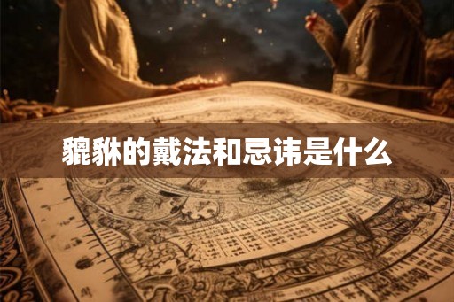 貔貅的戴法和忌讳是什么