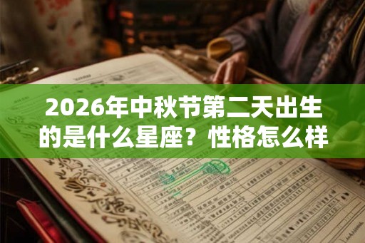 2026年中秋节第二天出生的是什么星座？性格怎么样？