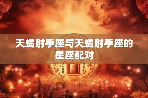 天蝎射手座与天蝎射手座的星座配对