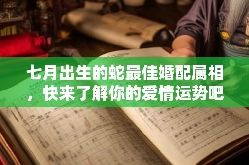 七月出生的蛇最佳婚配属相，快来了解你的爱情运势吧！