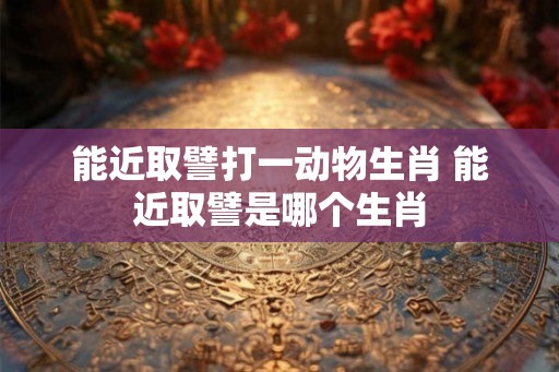 能近取譬打一动物生肖 能近取譬是哪个生肖