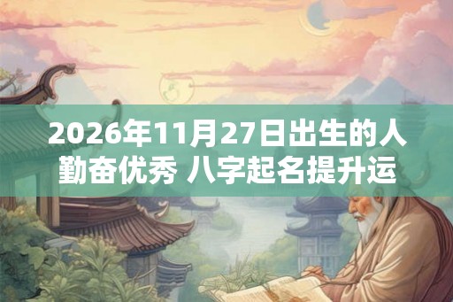 2026年11月27日出生的人勤奋优秀 八字起名提升运程 2026年11月27日出生的人勤奋优秀 八字起名提升运程