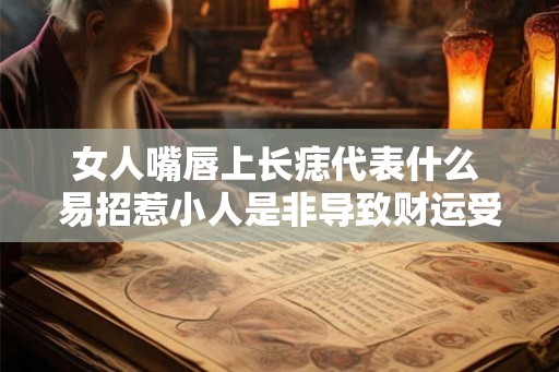 女人嘴唇上长痣代表什么 易招惹小人是非导致财运受损