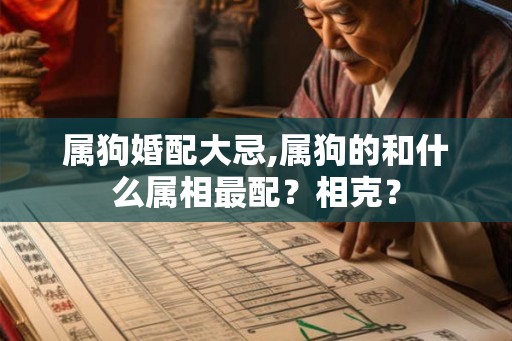 属狗婚配大忌,属狗的和什么属相最配？相克？