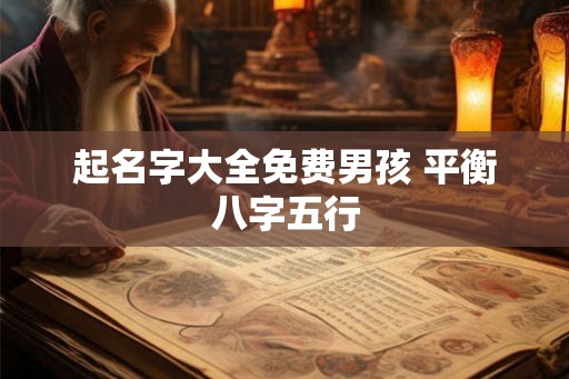 起名字大全免费男孩 平衡八字五行 起名字大全免费男孩 平衡八字五行