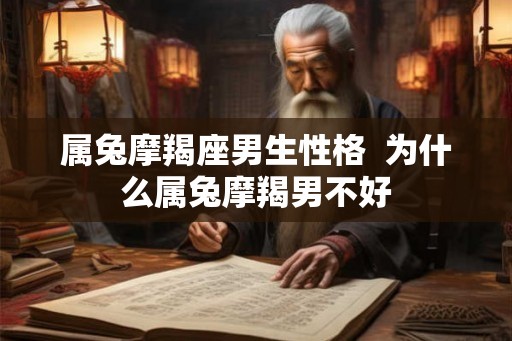 属兔摩羯座男生性格 为什么属兔摩羯男不好 属兔摩羯座男生性格 为什么属兔摩羯男不好