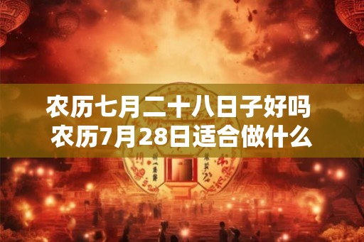 农历七月二十八日子好吗 农历7月28日适合做什么 农历七月二十八日子好吗 农历7月28日适合做什么