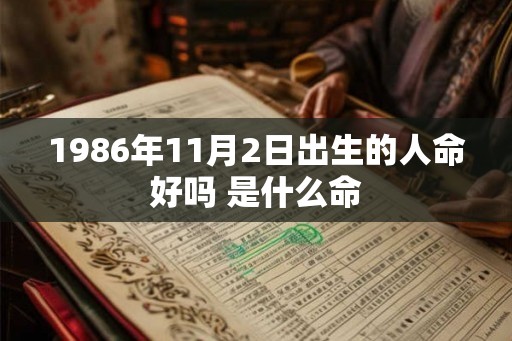 1986年11月2日出生的人命好吗 是什么命