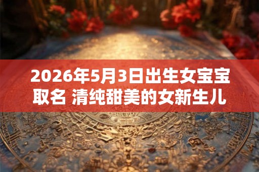 2026年5月3日出生女宝宝取名 清纯甜美的女新生儿名字 2026年5月3日出生女宝宝取名 清纯甜美的女新生儿名字